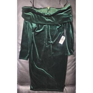 Rebecca B Womens Velour Velvet Dress Size 10 Elegant Drape Neck Party Romantic